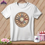 MyDesigns Physical Item S / White 250 Years of American Quilting United By Thread Commemorative ~ Relaxed Fit Tee