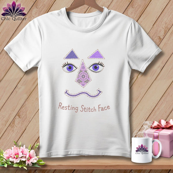 MyDesigns Physical Item S / White All Tied Up - Resting Stitch Face ~ Relaxed Fit Tee