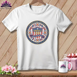 MyDesigns Physical Item S / White America's Favorite Fabric Artist ~ Celebrating 250 Years Quilter ~ Relaxed Fit Tee