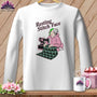 MyDesigns Physical Item S / White Bias Billie - Resting Stitch Face ~ Long Sleeve Tee