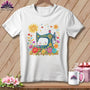 MyDesigns Physical Item S / White Bloomburst ~ June Design ~ Quilter's Calendar Subscription (May Start) ~ Premium Tee