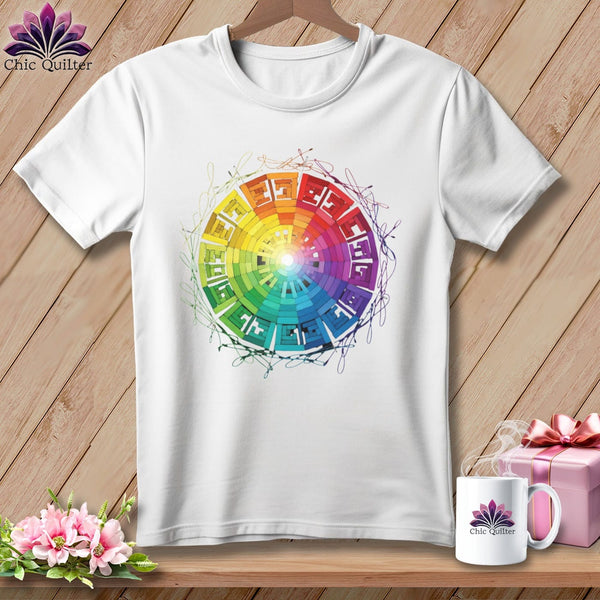 MyDesigns Physical Item S / White Bright Mandala ~ Relaxed Fit Tee