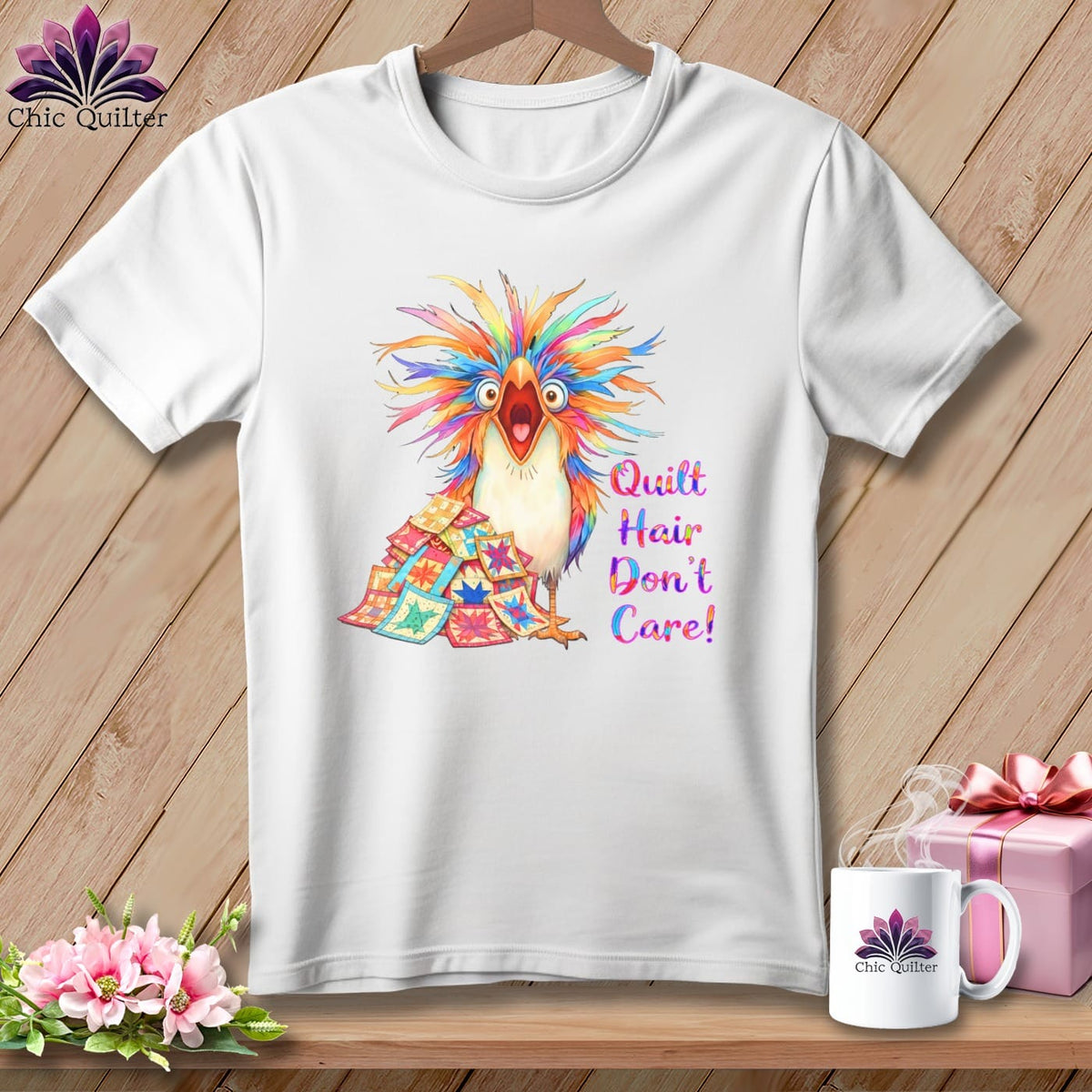 MyDesigns Physical Item S / White Chaos Finch ~ Relaxed Fit Tee