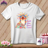 MyDesigns Physical Item S / White Chaos Finch ~ Relaxed Fit Tee