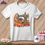 MyDesigns Physical Item S / White Cornucopia Piecer ~ November Design ~ Quilter's Calendar Subscription (October Start) ~ Premium Tee