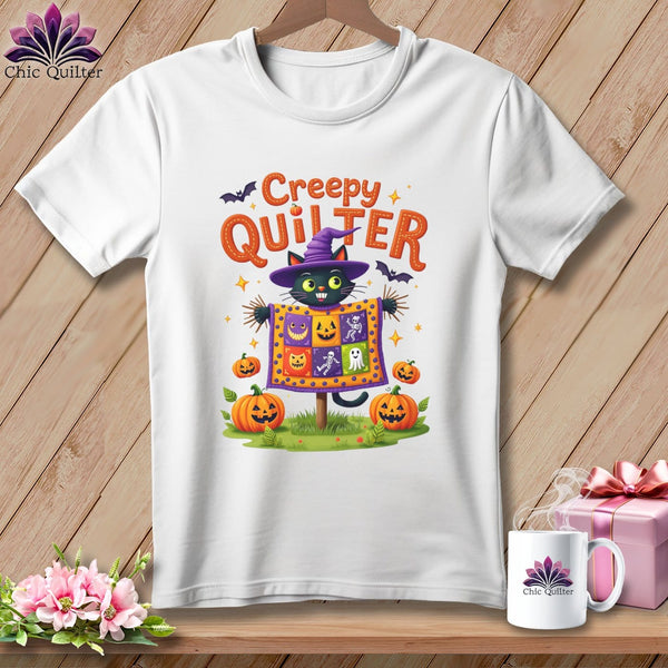 MyDesigns Physical Item S / White CREEPY QUILTER ~ Relaxed Fit Tee