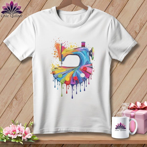 MyDesigns Physical Item S / White Dripping Stitches ~ Relaxed Fit Tee