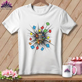 MyDesigns Physical Item S / White Exploding Patches ~ Relaxed Fit Tee