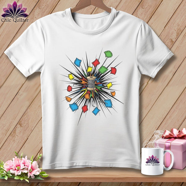 MyDesigns Physical Item S / White Exploding Patches ~ Relaxed Fit Tee