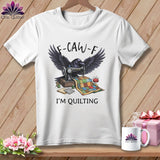 MyDesigns Physical Item S / White F ~ CAW ~ F ~ I’m Quilting in Color ~ Premium Tee