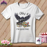 MyDesigns Physical Item S / White F ~ CAW ~ F ~ I’m Quilting in Color ~ Relaxed Fit Tee