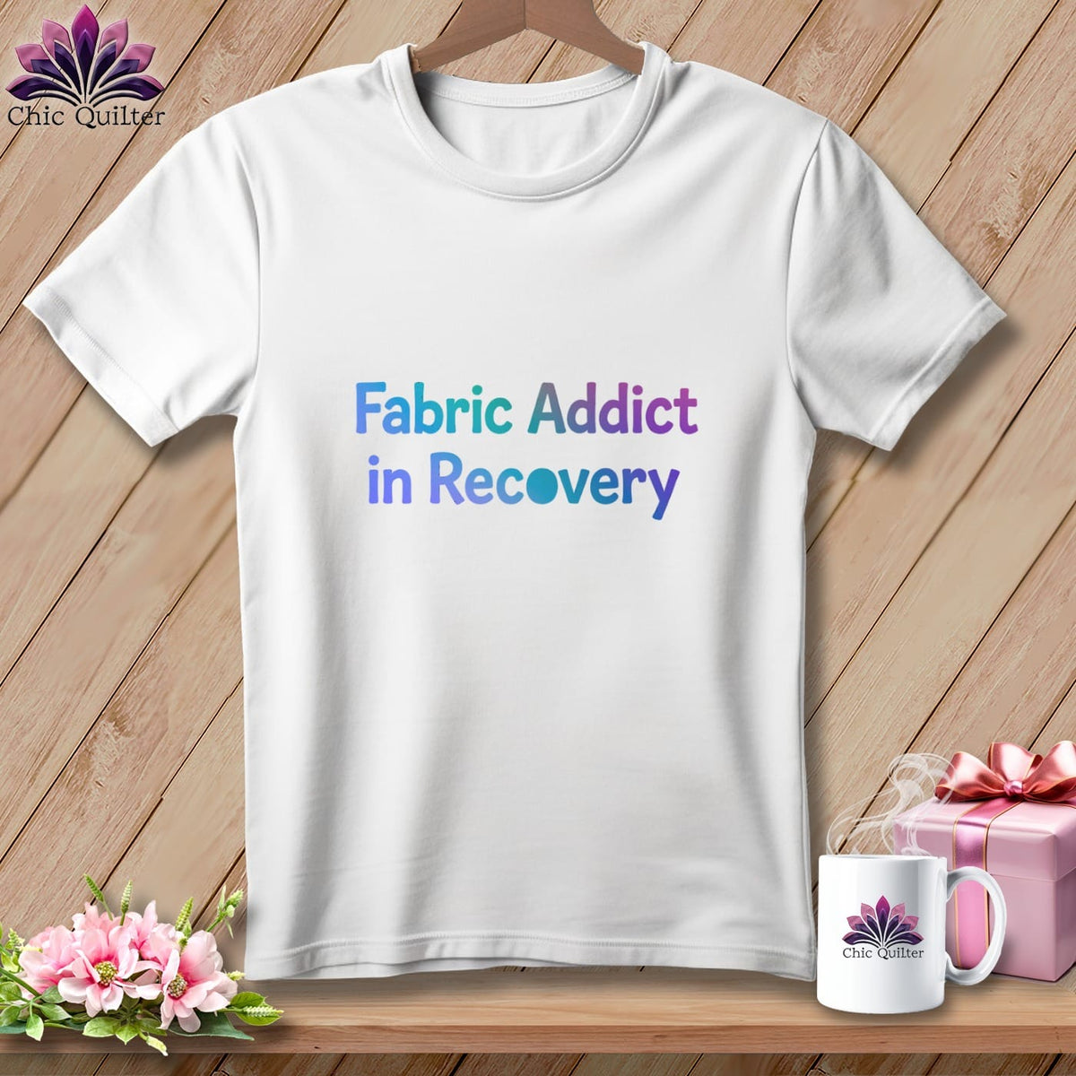 MyDesigns Physical Item S / White Fabric Addict. In Recovery. ~ Relaxed Fit Tee