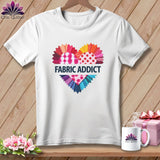 MyDesigns Physical Item S / White Fabric Adict ~ Relaxed Fit Tee