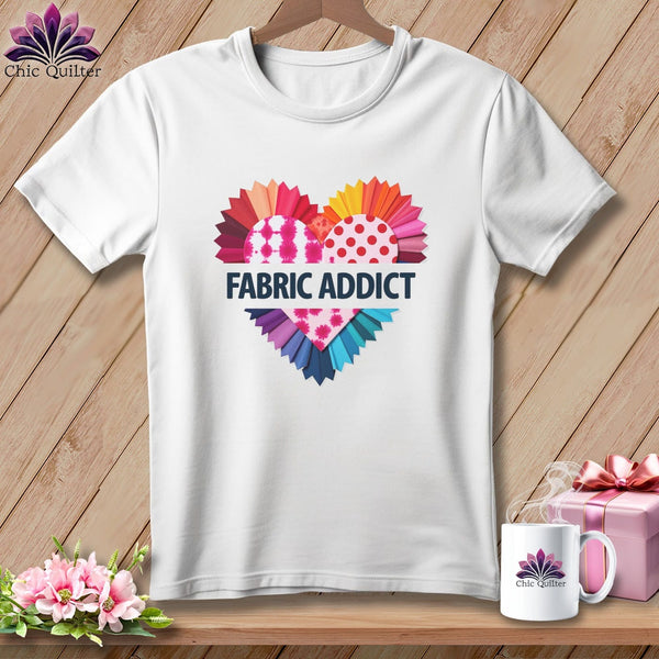 MyDesigns Physical Item S / White Fabric Adict ~ Relaxed Fit Tee
