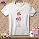 MyDesigns Physical Item S / White Flossie Flaminglam ~ Relaxed Fit Tee