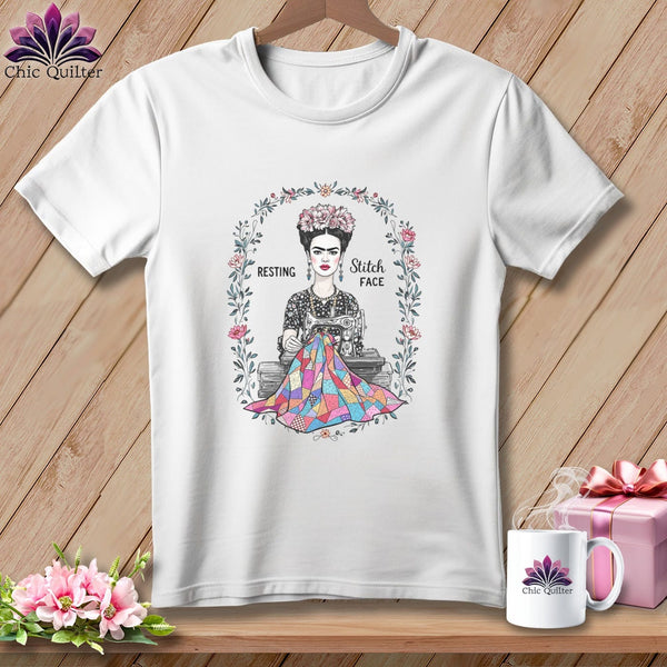 MyDesigns Physical Item S / White Fray-da Kahio - Resting Stitch Face ~ Premium Tee