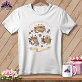 MyDesigns Physical Item S / White Gathering Around The Quilt â 250 Years of American Quilt Community ~ Relaxed Fit Tee