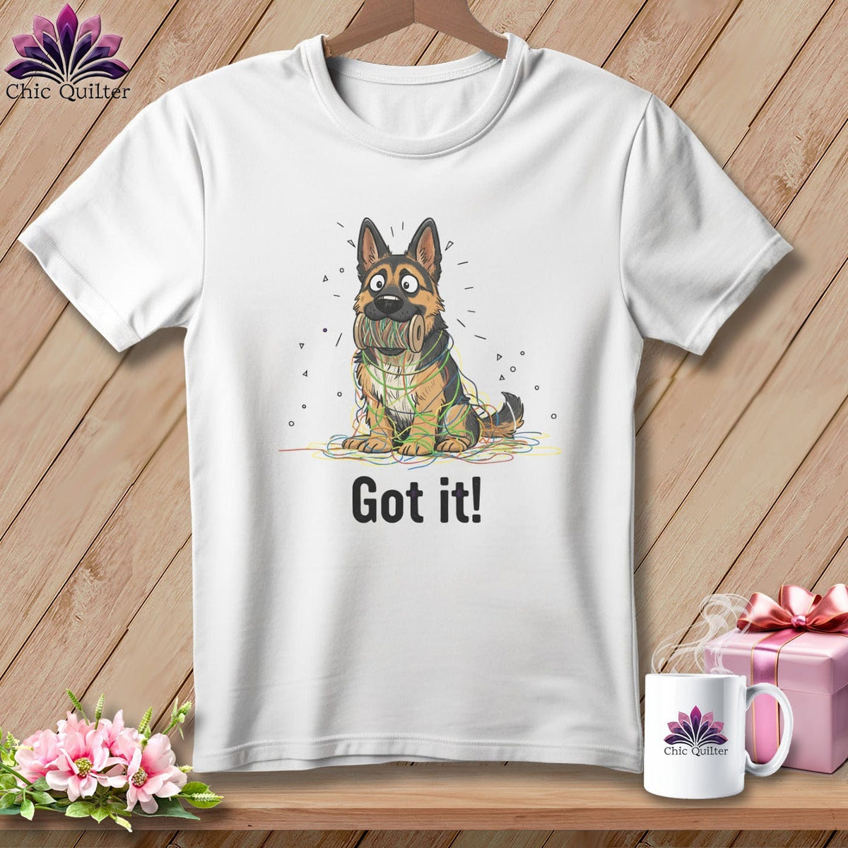 MyDesigns Physical Item S / White German Shepherd Helper ~ Relaxed Fit Tee
