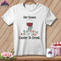 MyDesigns Physical Item S / White Her Seams Center to Drink. ~ Relaxed Fit Tee