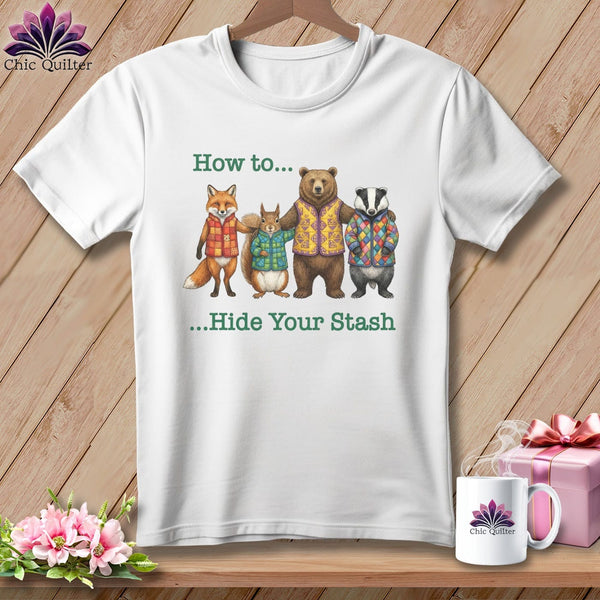 MyDesigns Physical Item S / White How to… Hide Your Stash ~ Relaxed Fit Tee