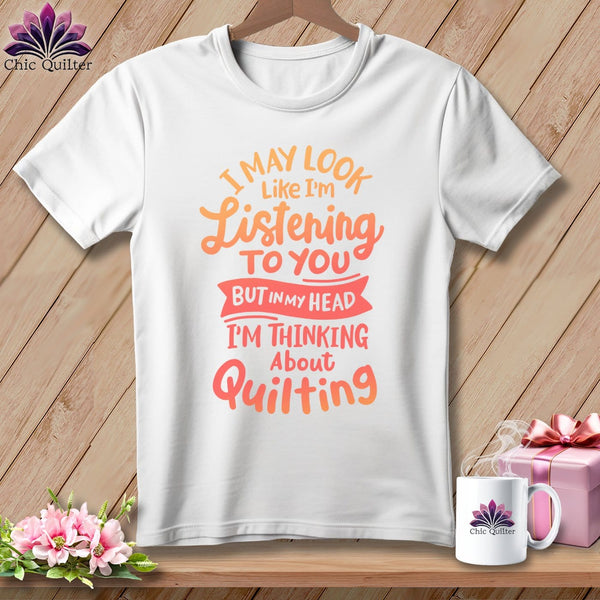 MyDesigns Physical Item S / White I May Look Like I'm LIstening ~ Relaxed Fit Tee