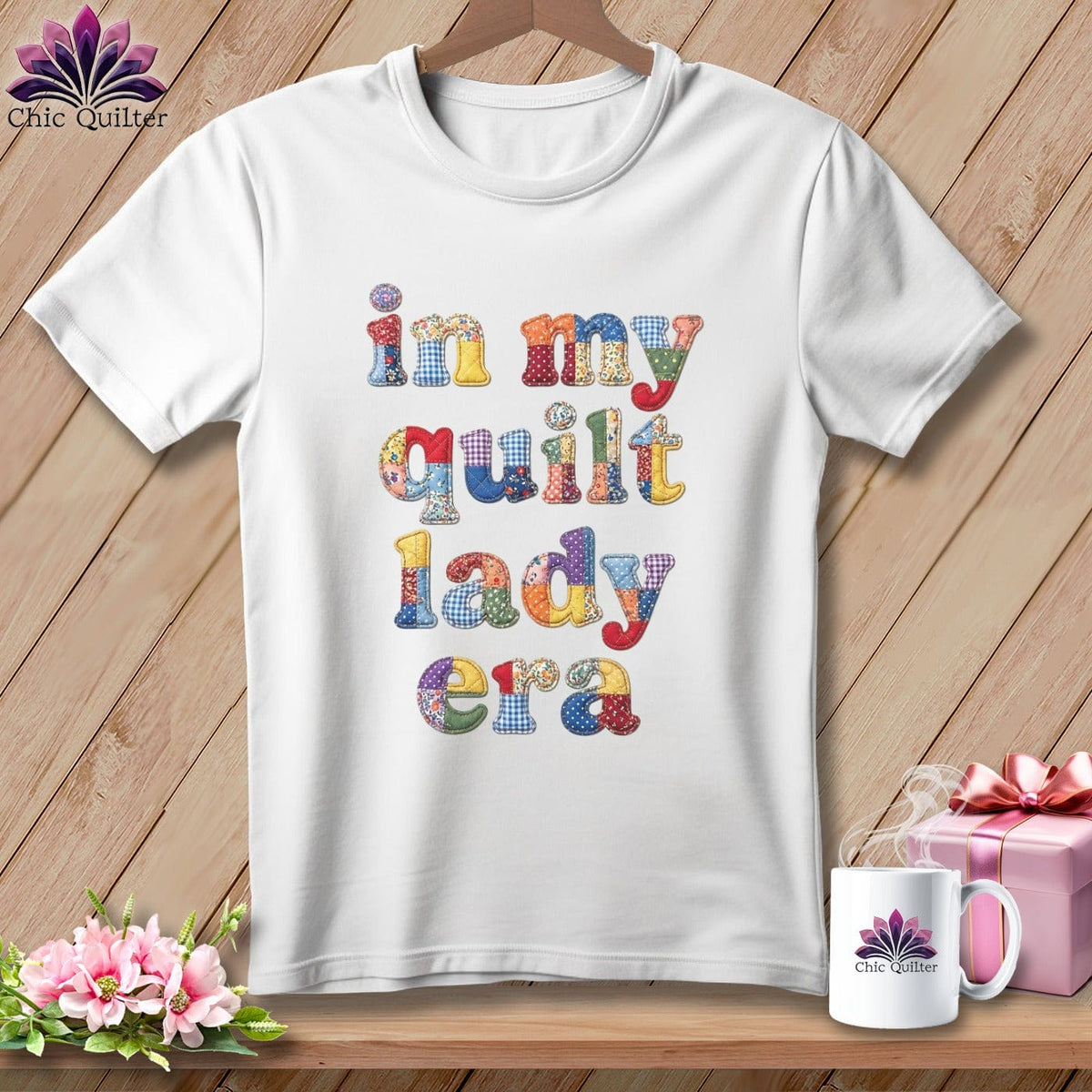 MyDesigns Physical Item S / White In My Quilt Lady Era ~ Premium Tee