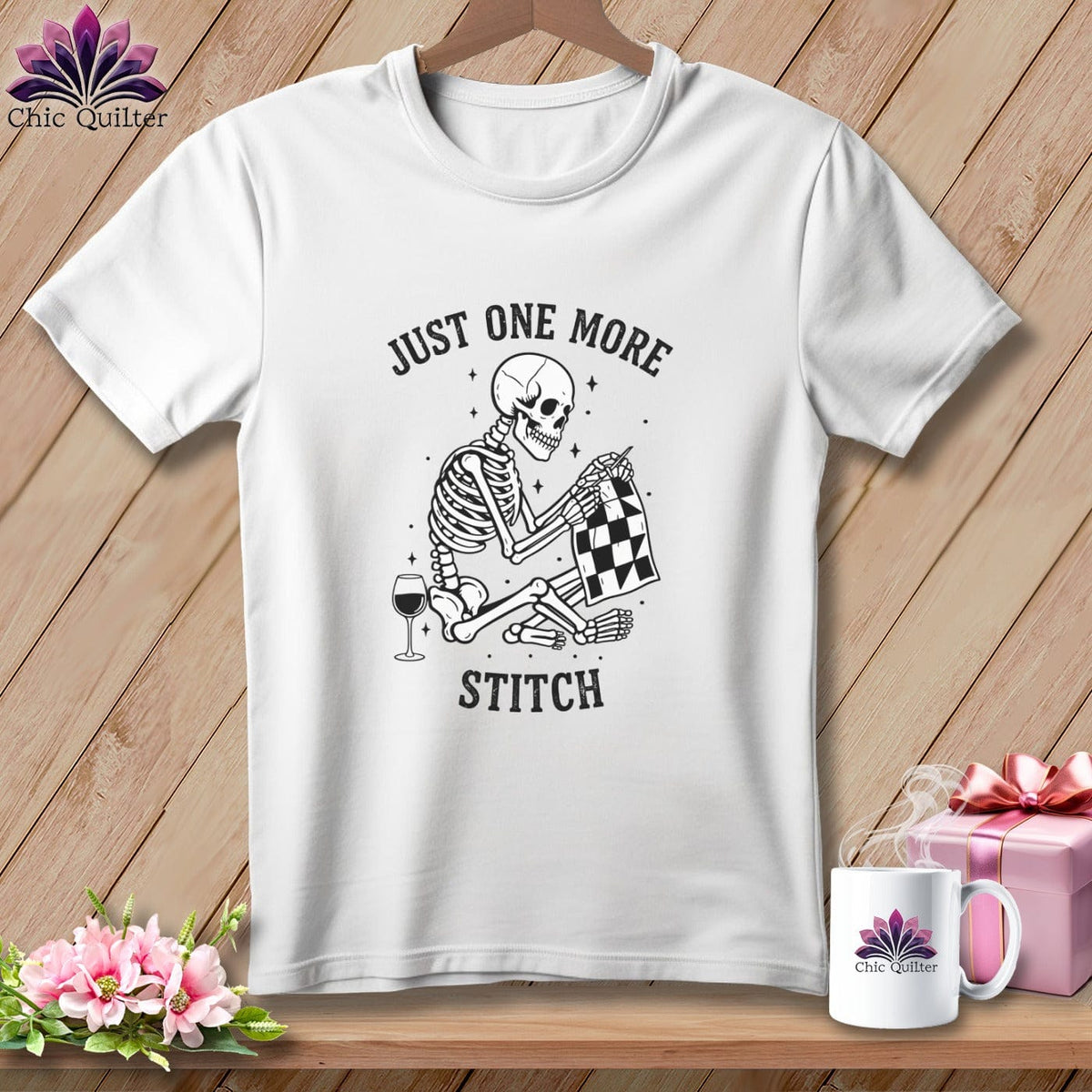 MyDesigns Physical Item S / White Just One More Stitch ~ Premium Tee