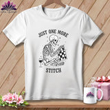 MyDesigns Physical Item S / White Just One More Stitch ~ Relaxed Fit Tee