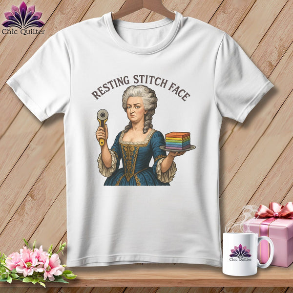 MyDesigns Physical Item S / White Marie FabCakes-Nette - Resting Stitch Face ~ Relaxed Fit Tee
