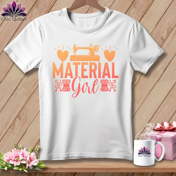 MyDesigns Physical Item S / White Material Girl ~ Relaxed Fit Tee