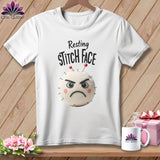 MyDesigns Physical Item S / White Ouch - Resting Stitch Face ~ Relaxed Fit Tee