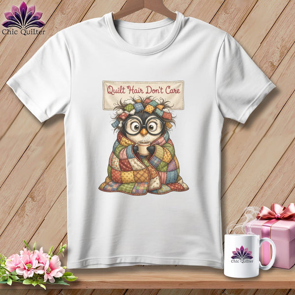 MyDesigns Physical Item S / White Penny's Cozy Quilt Cocoon ~ Relaxed Fit Tee