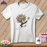 MyDesigns Physical Item S / White Penny's Flying Geese Chase ~ Relaxed Fit Tee