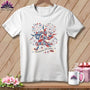 MyDesigns Physical Item S / White Proud To Quilt In America Tee ~ Celebrating 250 Years ~ Relaxed Fit Tee
