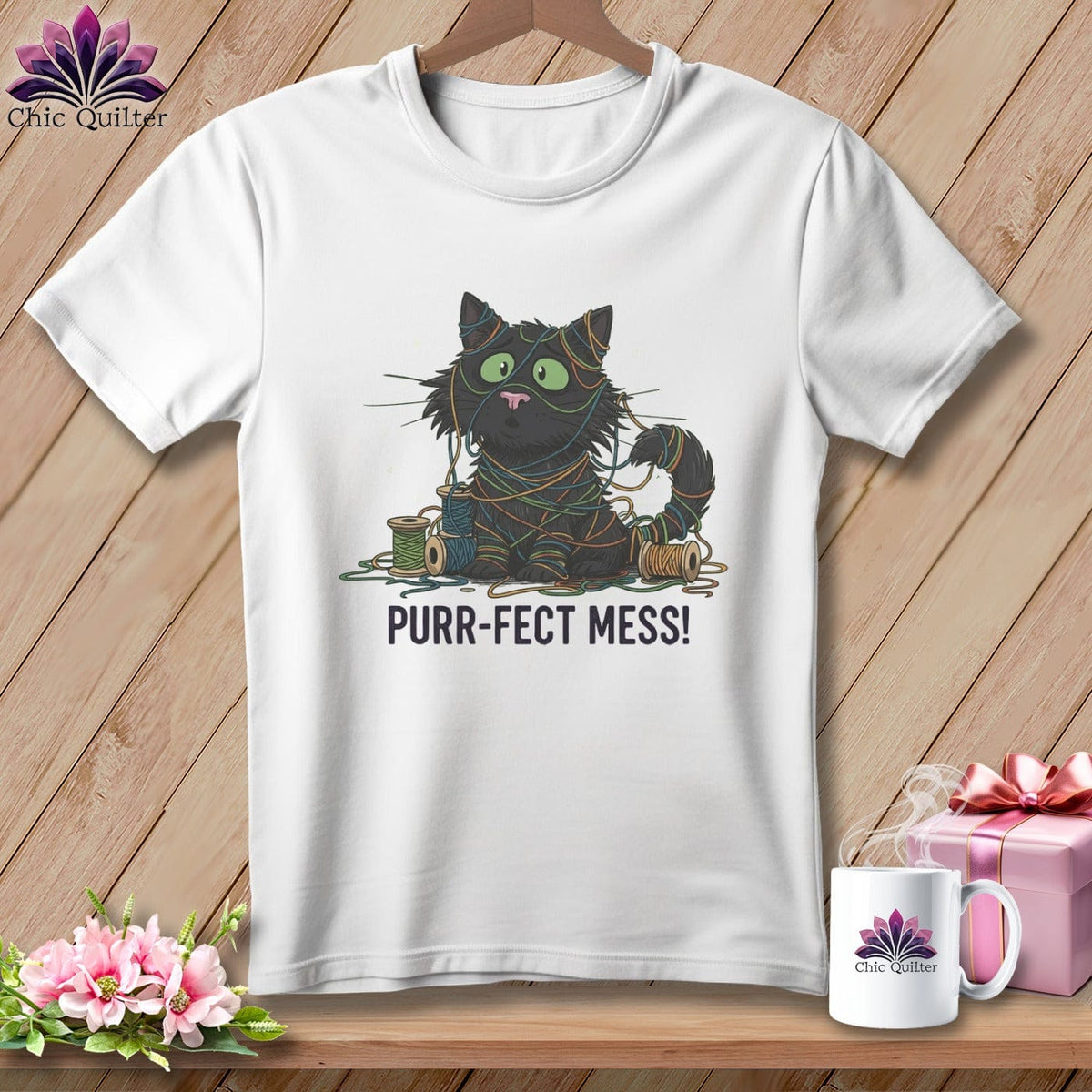 MyDesigns Physical Item S / White Purr ~ fect Mess! ~ Premium Tee