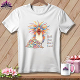MyDesigns Physical Item S / White Quilt Hair Don’t Care ~ Chaos Finch ~ Relaxed Fit Tee