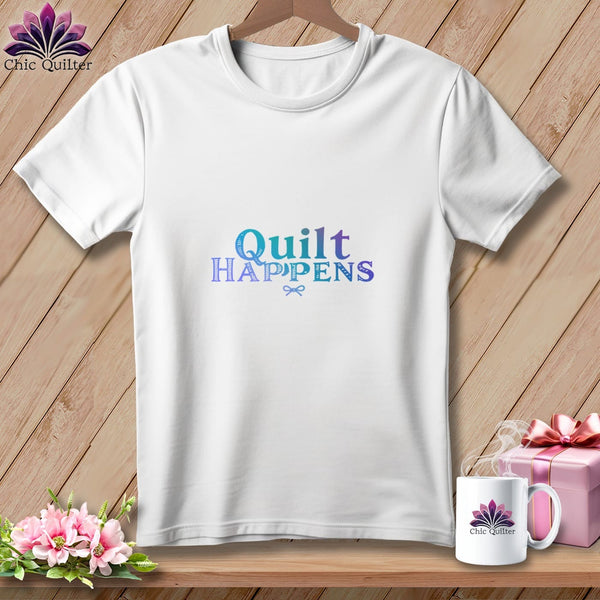MyDesigns Physical Item S / White Quilt Happens Creative Spirit ~ Relaxed Fit Tee
