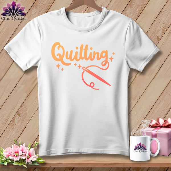 MyDesigns Physical Item S / White Quilting ~ Relaxed Fit Tee