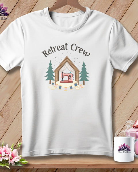 MyDesigns Physical Item S / White Retreat Crew Cabin ~ Relaxed Fit Tee