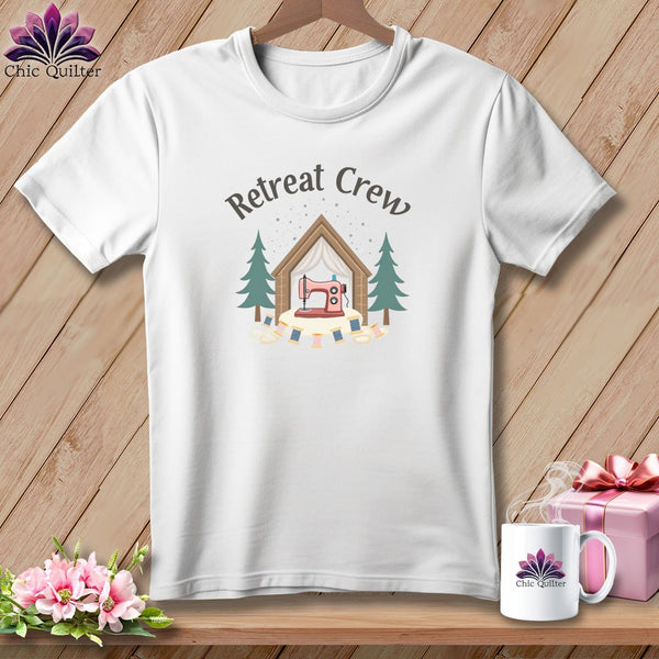 MyDesigns Physical Item S / White Retreat Crew Cabin ~ Relaxed Fit Tee