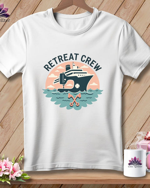 MyDesigns Physical Item S / White Retreat Crew ~ Relaxed Fit Tee