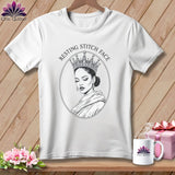 MyDesigns Physical Item S / White Ri-hem-na - Resting Stitch Face ~ Relaxed Fit Tee