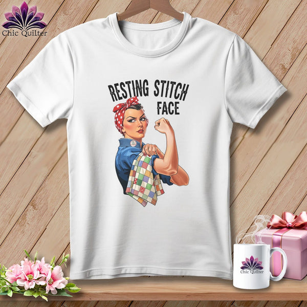 MyDesigns Physical Item S / White Rosie the Binder - Resting Stitch Face ~ Premium Tee