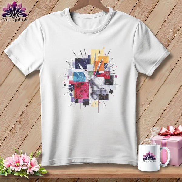 MyDesigns Physical Item S / White Scissors Explosion ~ Relaxed Fit Tee
