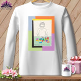 MyDesigns Physical Item S / White Sew-Nia Delaunay - Resting Stitch Face ~ Long Sleeve Tee