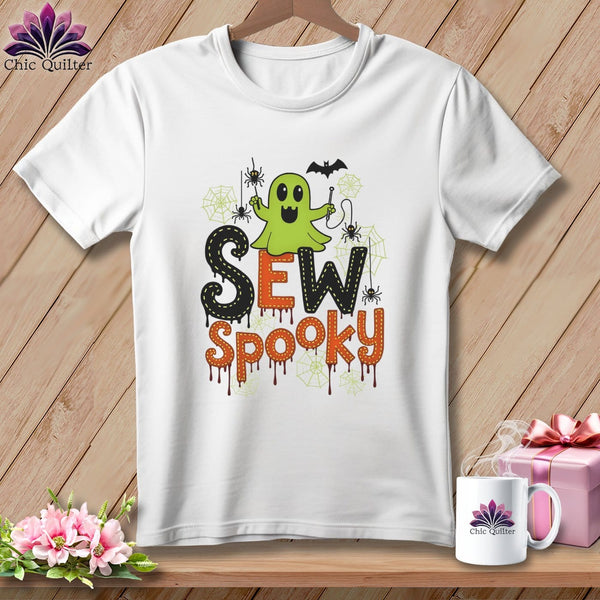 MyDesigns Physical Item S / White Sew Spooky ~ Relaxed Fit Tee