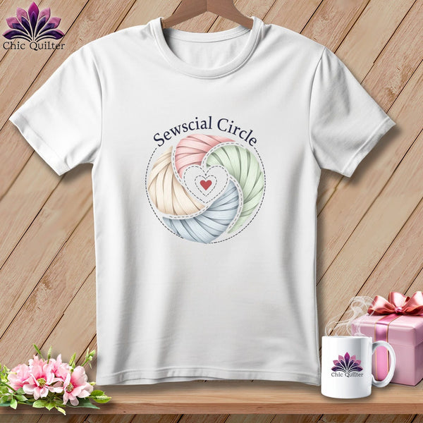 MyDesigns Physical Item S / White Sewcial Circle ~ Relaxed Fit Tee