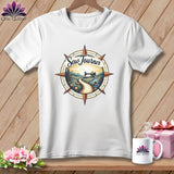 MyDesigns Physical Item S / White SewJourner ~ Relaxed Fit Tee