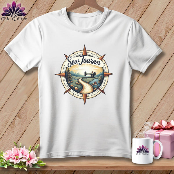 MyDesigns Physical Item S / White SewJourner ~ Relaxed Fit Tee