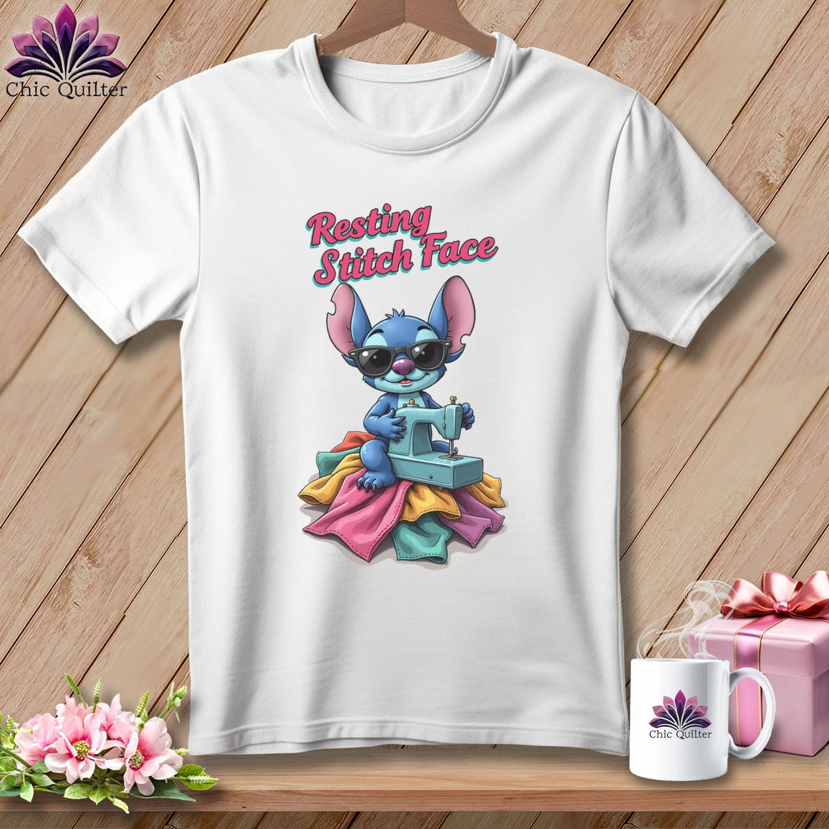 MyDesigns Physical Item S / White Snither Stitcher - Resting Stitch Face ~ Relaxed Fit Tee
